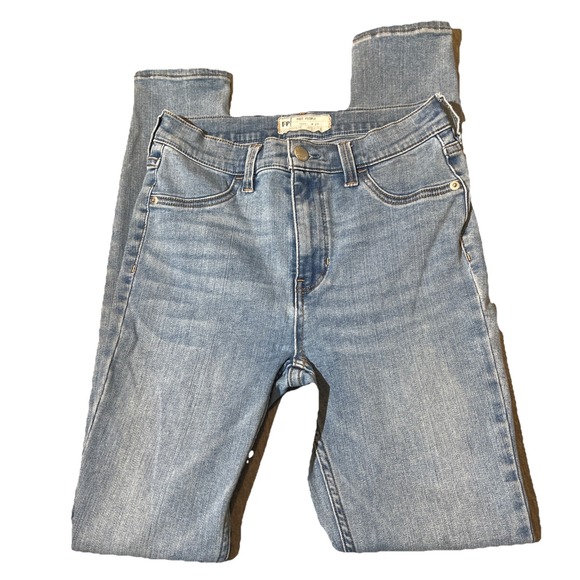 Free People Denim - Free People Skinny Jeans Women Sz‎ 27 Light Blue Wash Stretch Boho Festival EUC